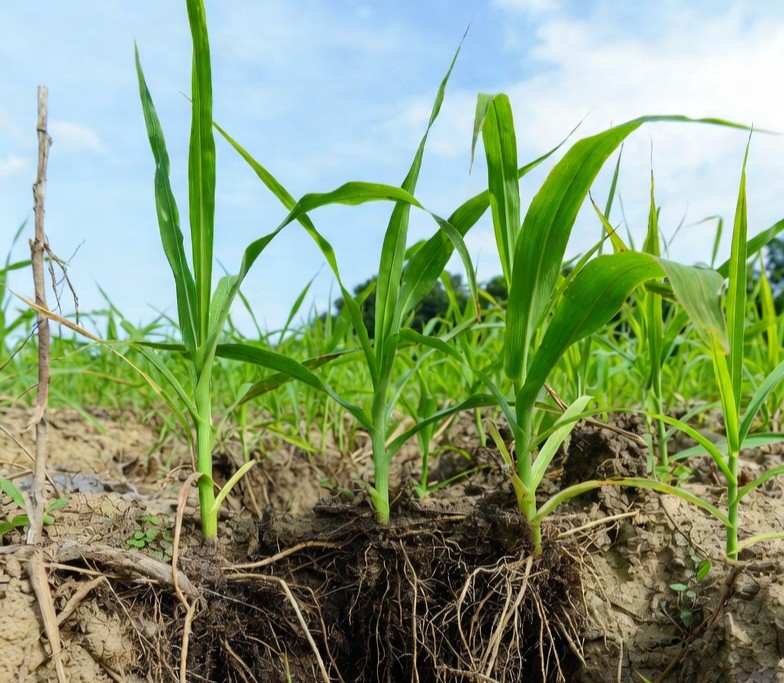Humate used root growth stimulation